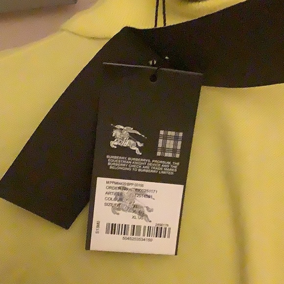 Burberry Brit Women's Yellow  Polo Shirt with Collar - Picture 5 of 5